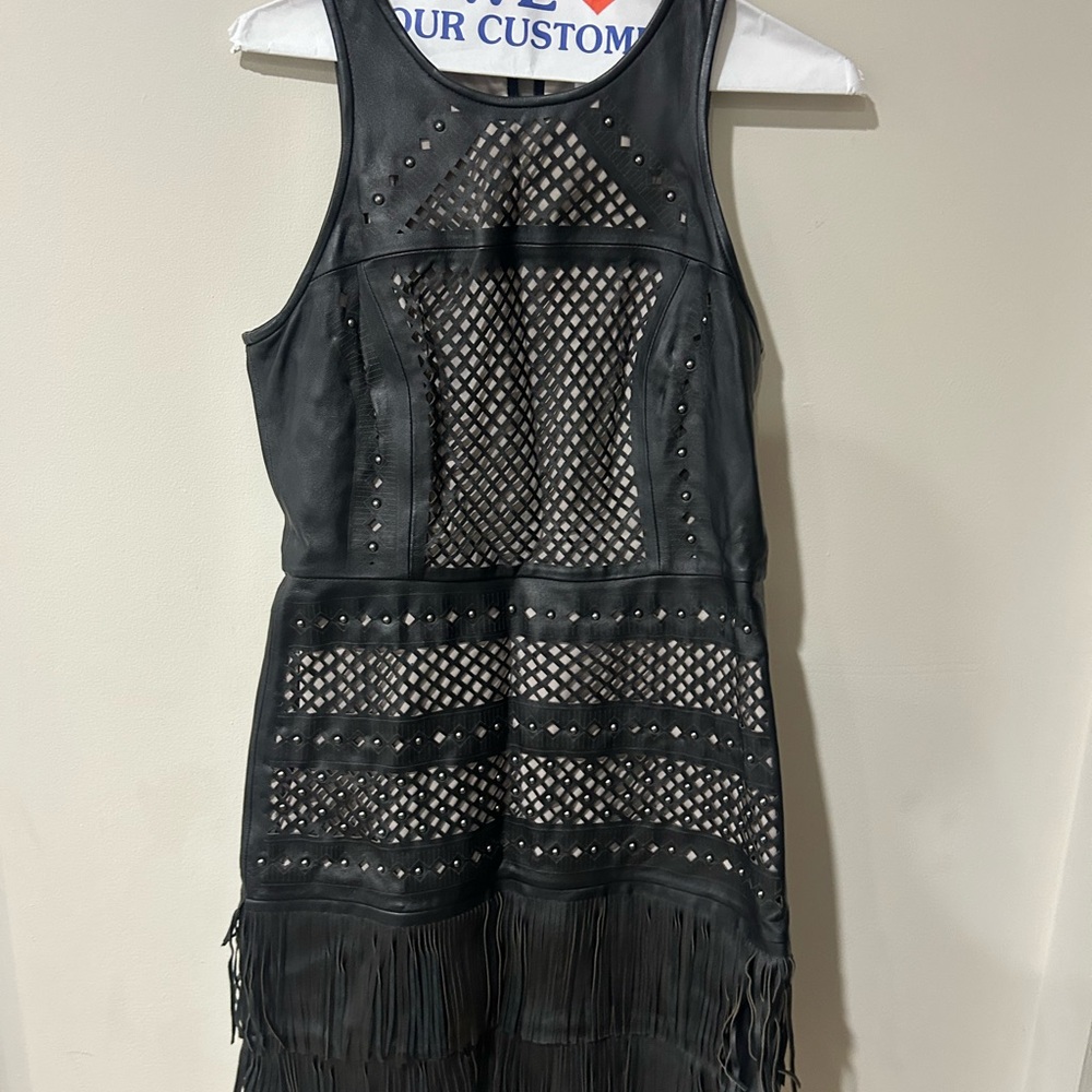 Parker Black Mesh Mini Dress